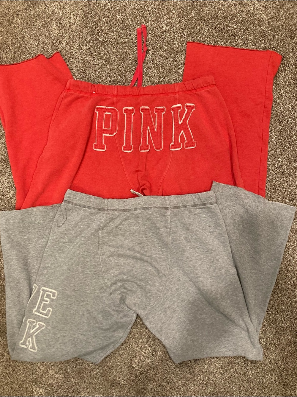 ✨PINK Victoria's Secret -Bundle Boyfriend Sweatpants✨ - Picture 4 of 10